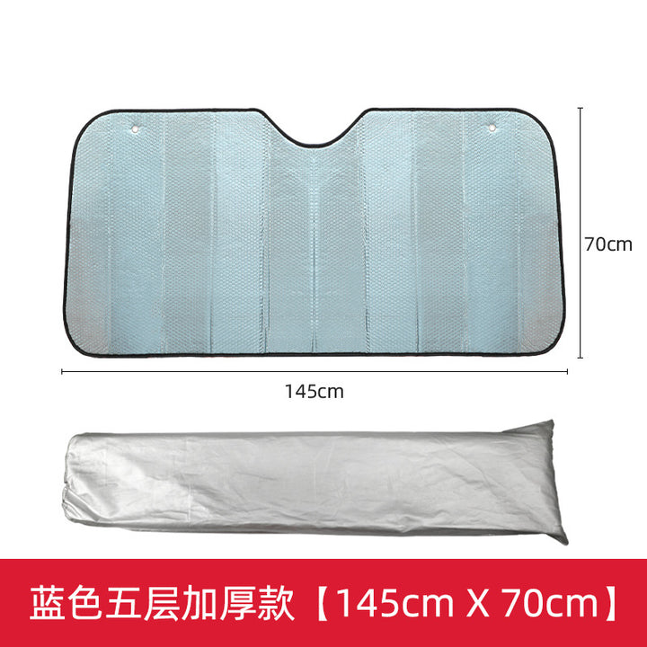 Unisex nan foldable car sunshade with reflective thermal insulation Stornfield