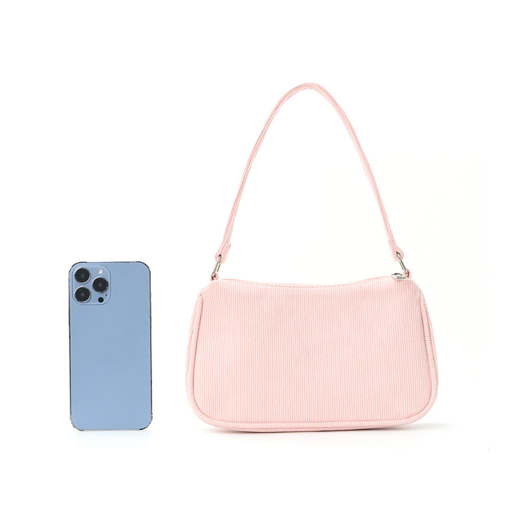 Fashionable shoulder bag with elegant ribbed design Stornfield