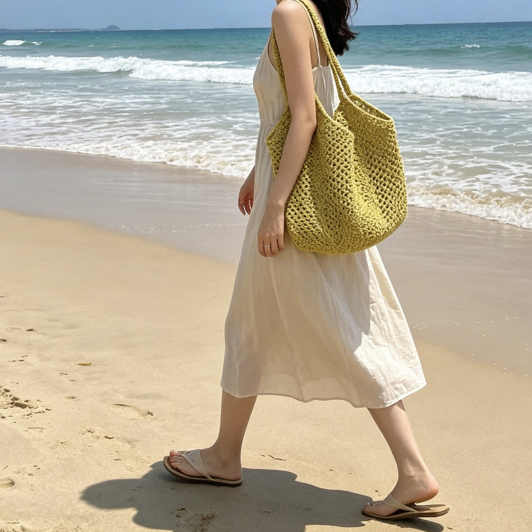 Crocheted tote bag with casual shape Stornfield