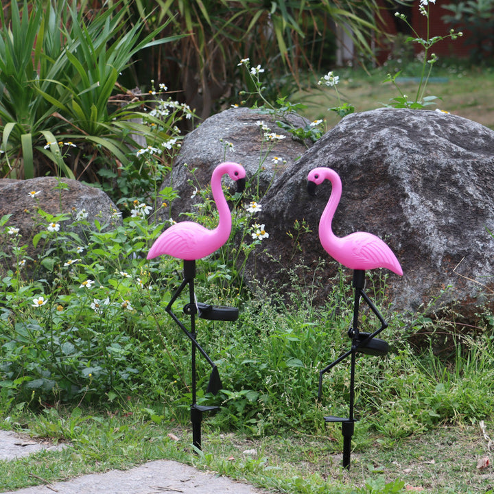 Articulated Flamingo Lawn Stake LED Accent Light With Adjustable Arm Stornfield
