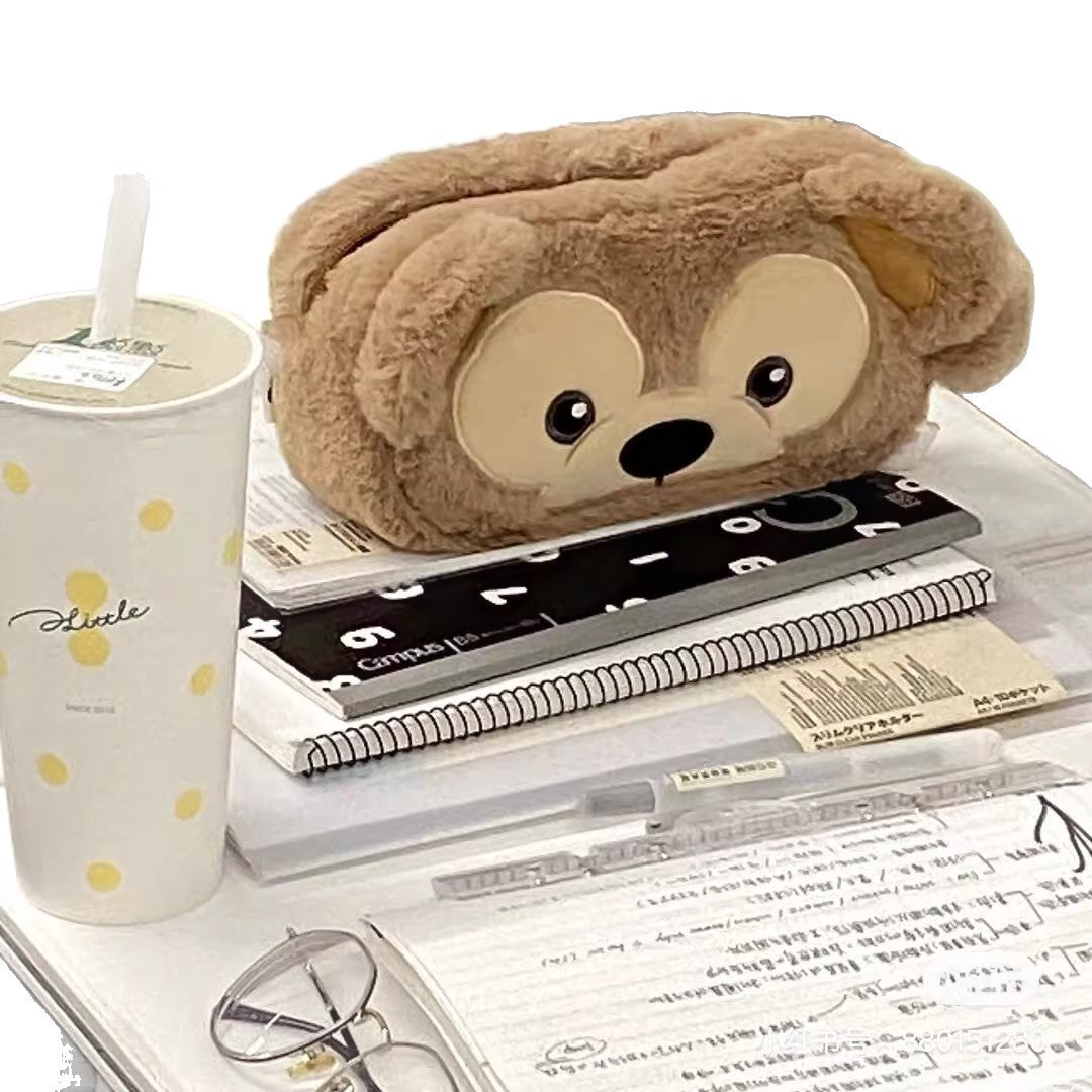 Plush Bear-Themed Pencil Organizer