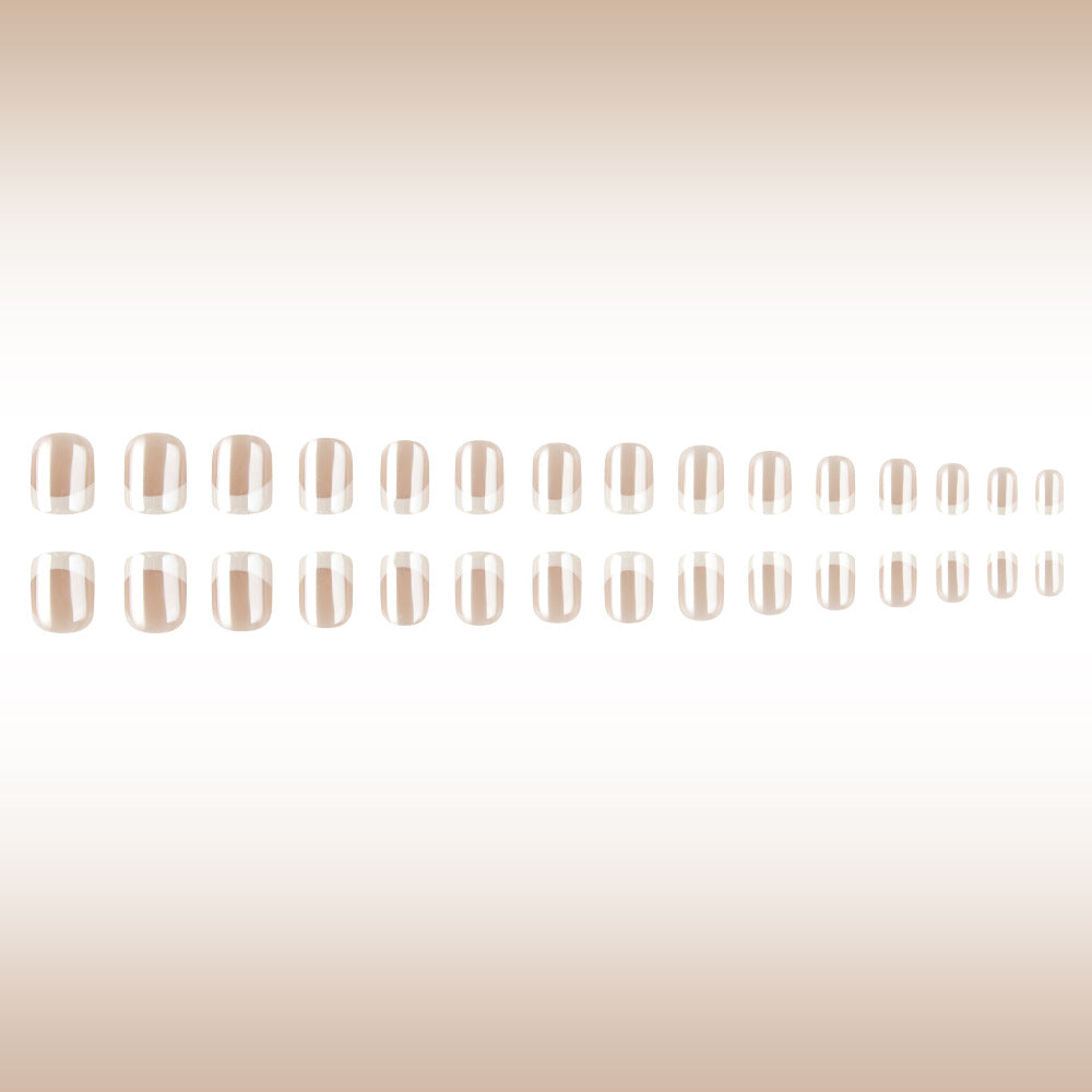 French Tip Press-On Nail Art Set Stornfield