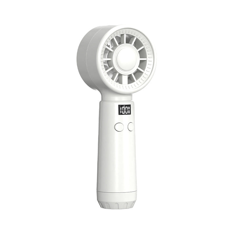 Unisex Portable Hand Fan with Digital Display and Multiple Speed Settings Stornfield