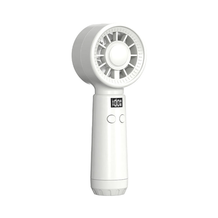Unisex Portable Hand Fan with Digital Display and Multiple Speed Settings Stornfield