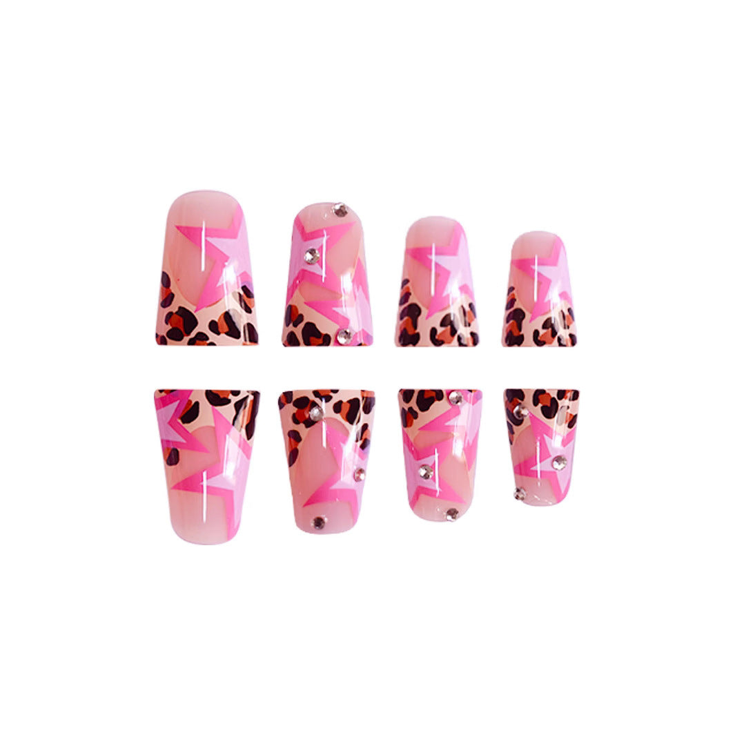 Glamorous Star-Accented Press-On Nail Art Stornfield