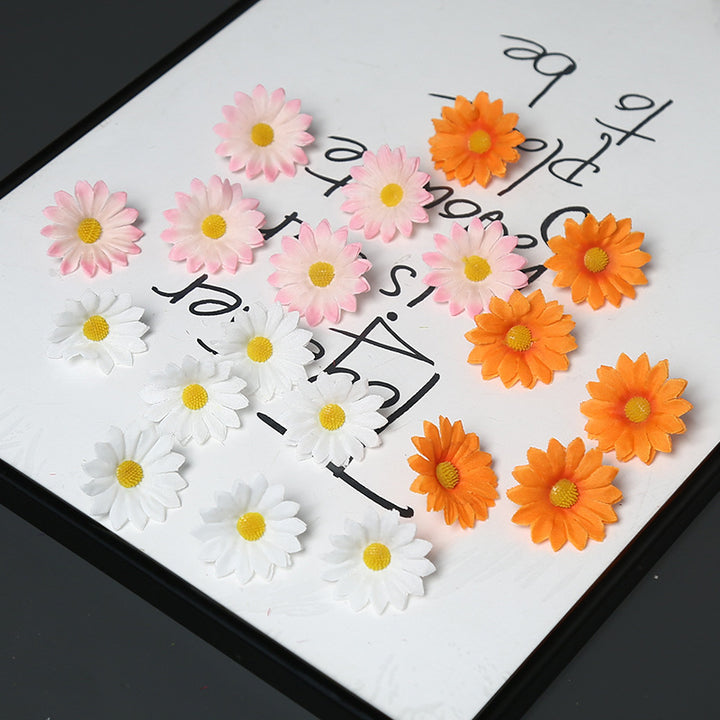 Elegant Fabric Daisy Flower Brooch for Decorative Wear