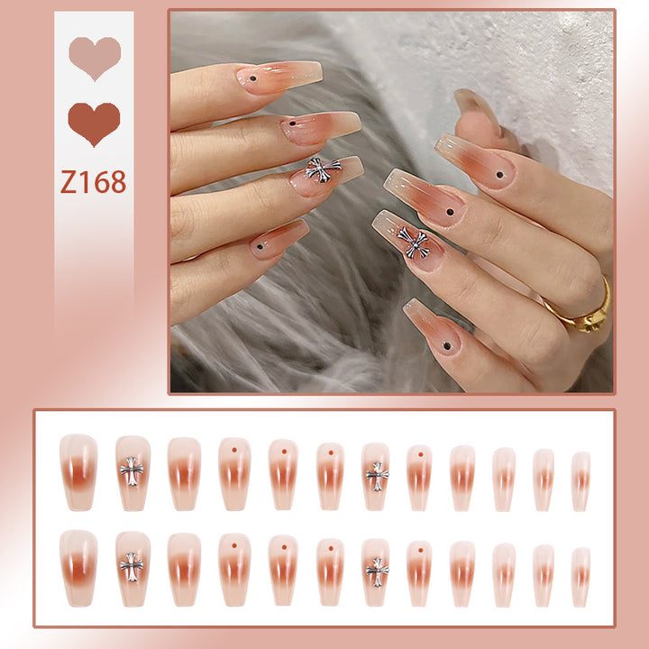 Artificial nail set with glamorous 3D decorations Stornfield