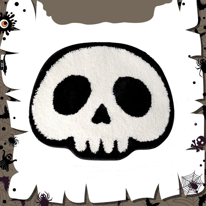 Ghost-Themed Plush Bath Mat Stornfield