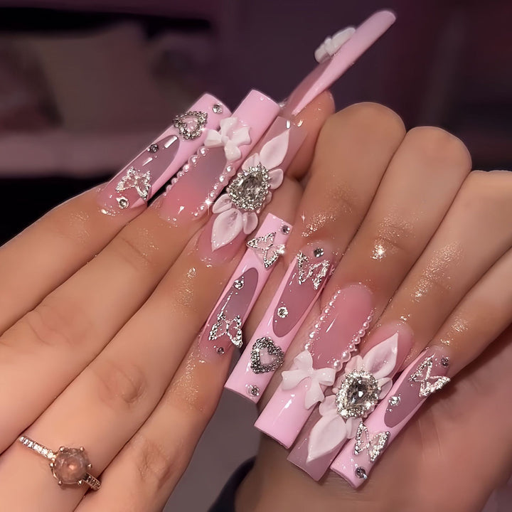 Decorative Press-On Nail Set Stornfield