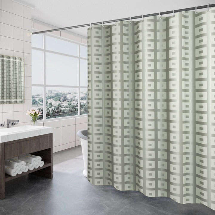 Women's Modern Geometric Shower Curtain Stornfield