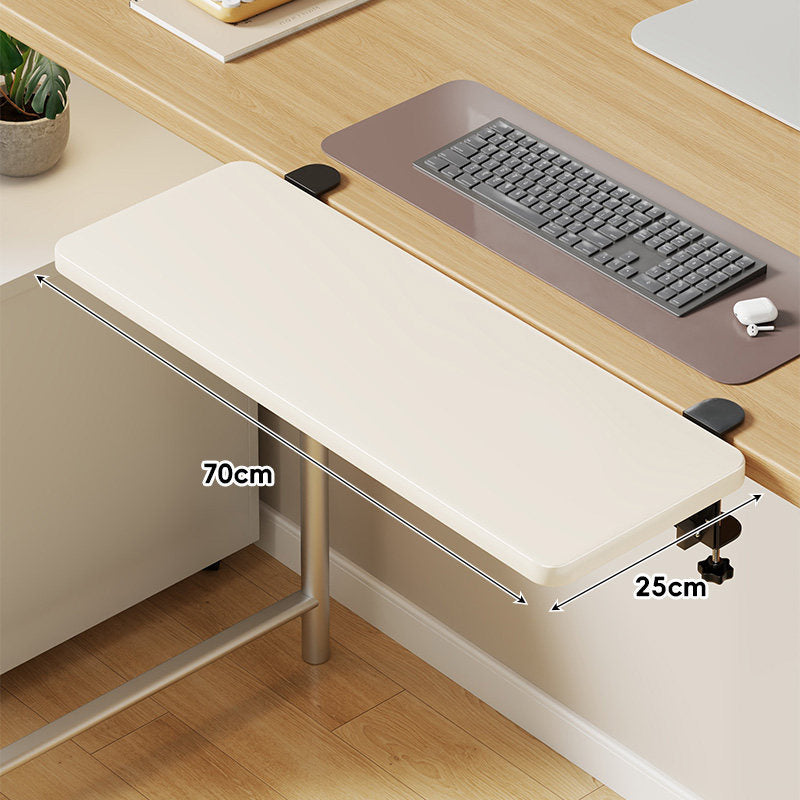 Extra-Wide Low-Profile Under-Desk Slide-Out Keyboard and Mouse Platform