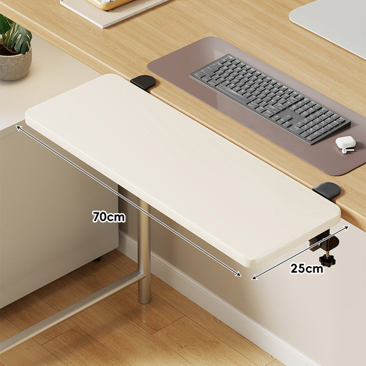 Extra-Wide Low-Profile Under-Desk Slide-Out Keyboard and Mouse Platform