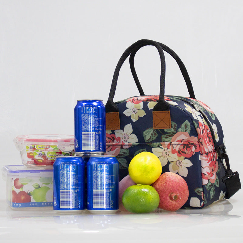 Ladies cooler bag with stylish floral pattern Stornfield