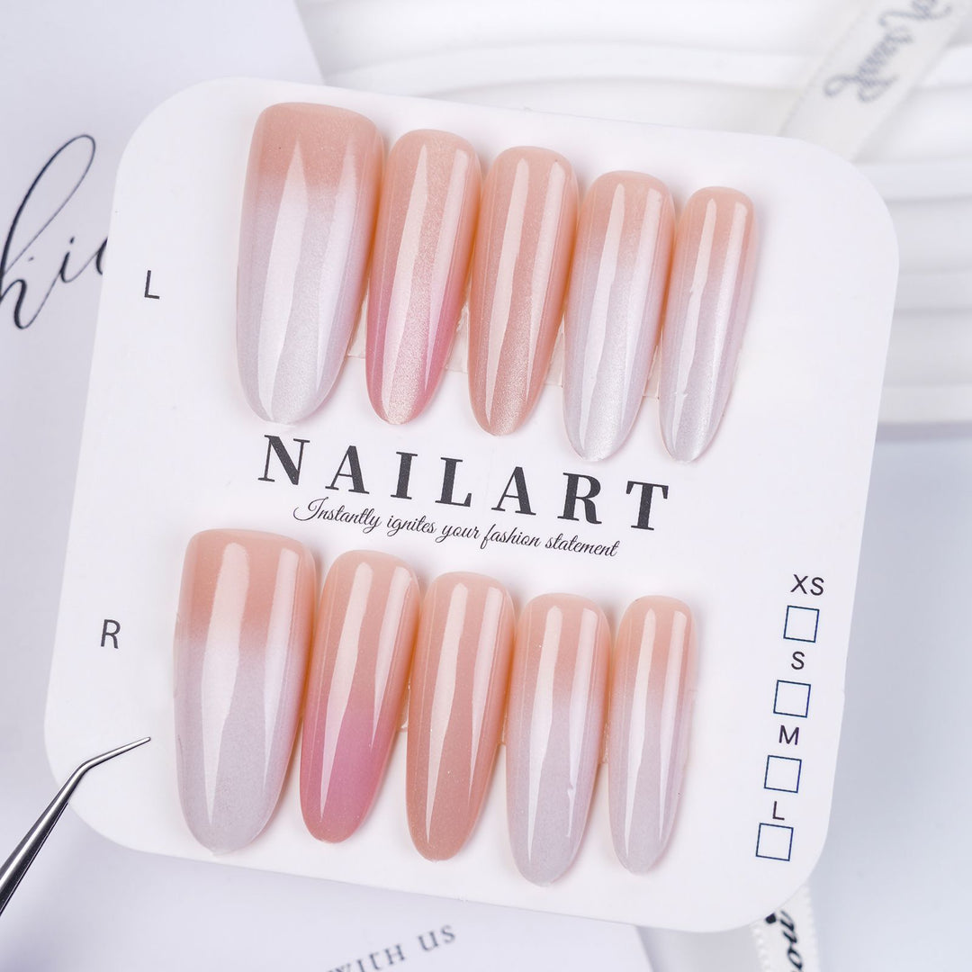 Artistic Floral Detailed Press-On Nail Set Stornfield