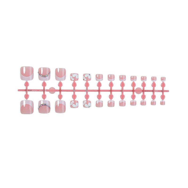 Decorative Floral Press-On Nail Art Set Stornfield 1788495841