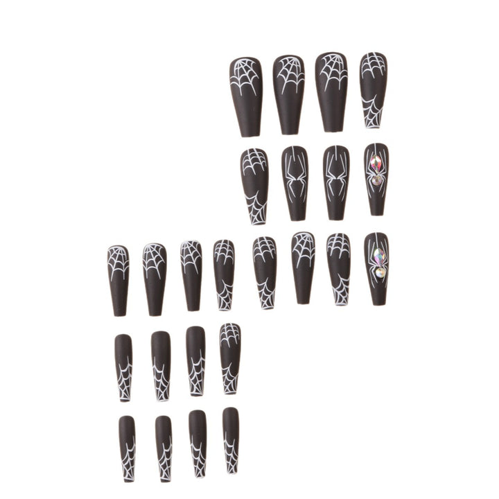 Artistic Spider-Themed Press-On Nails Stornfield