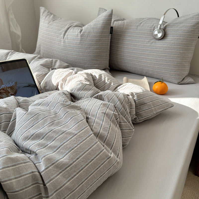 Cozy Gingham Duvet Cover Set
