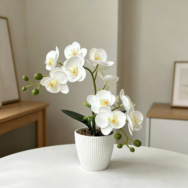 Decorative Faux Orchid Arrangement