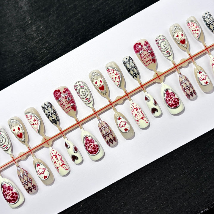 Artistic Fantasy-Themed Press-On Nail Set