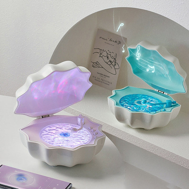 Stornfield | Seashell Lamp Retro Platinum Bluetooth LED Nightlight - Perfect Gift for Kids and Girls