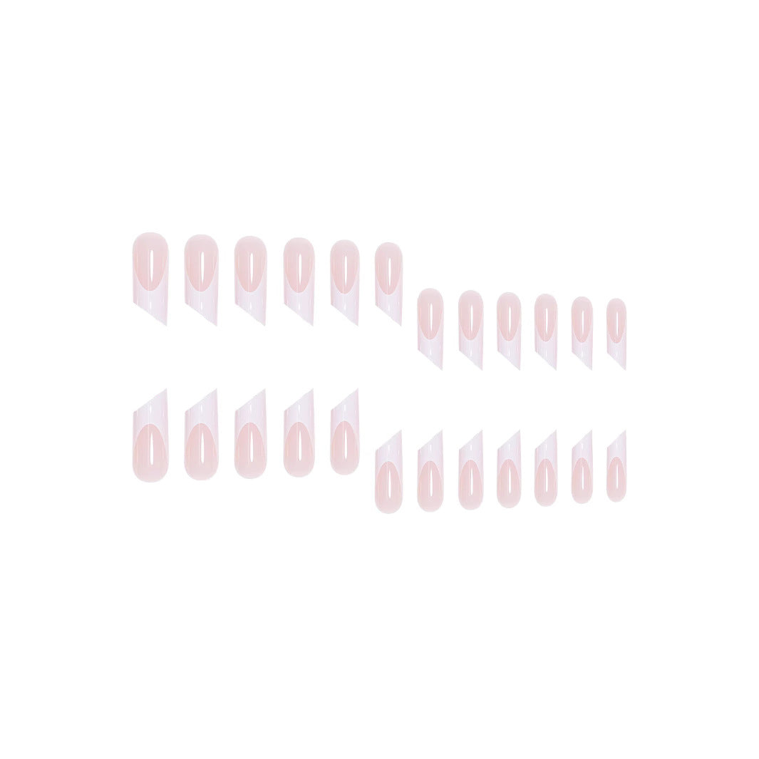 Elegant French Tip Acrylic Nail Art Extensions Stornfield