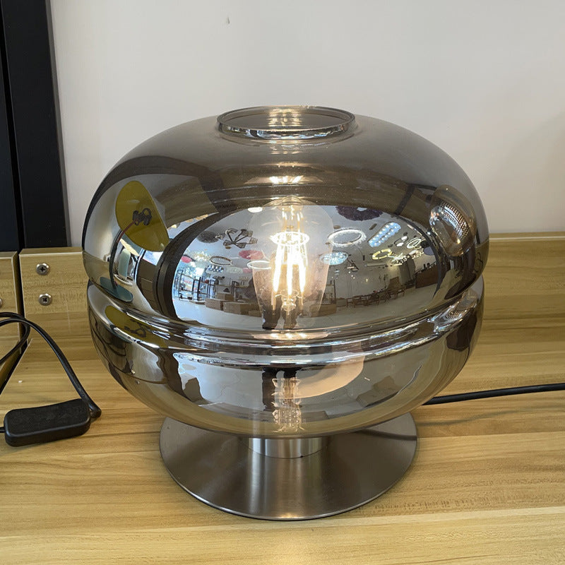 Modern Table Lamp with Crystal Glass Shade