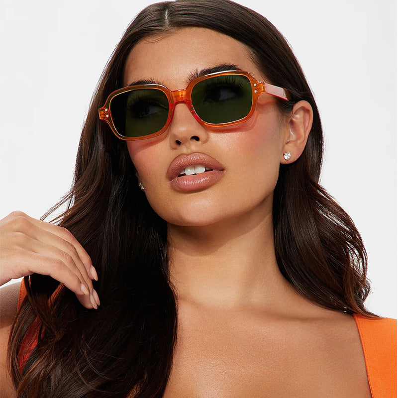 Women's sunglasses with modern, transparent frame and UV protection Stornfield