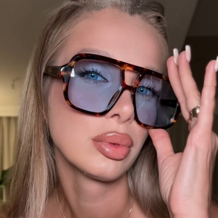 Ladies stylish oversized sunglasses in simple design Stornfield