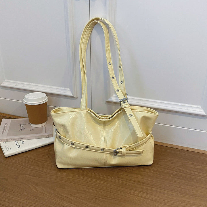 Glossy Patent Leather Tote Bag
