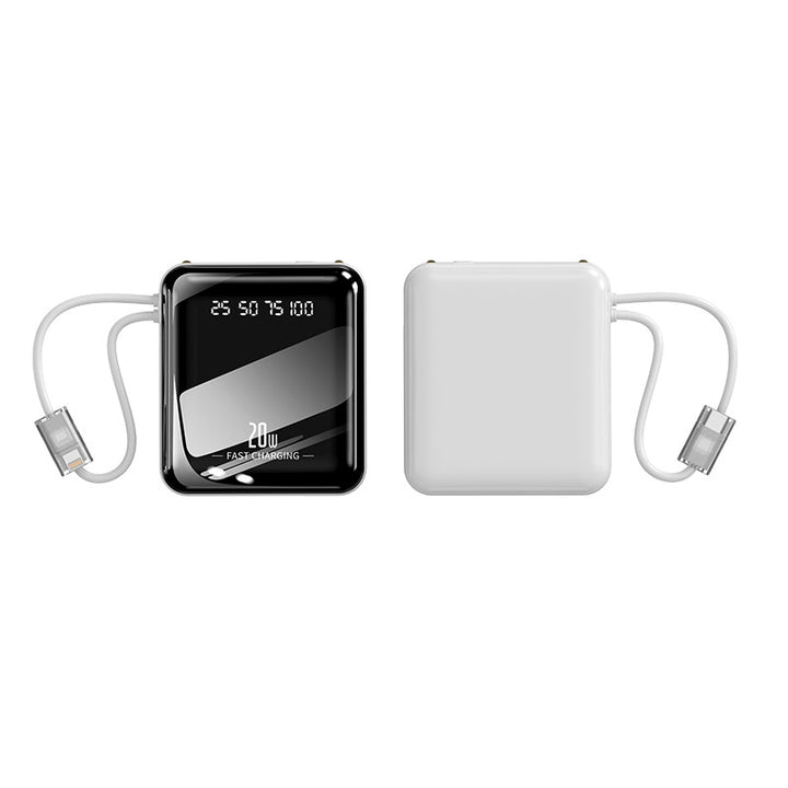 portable fast power bank with integrated charging cable and digital display Stornfield