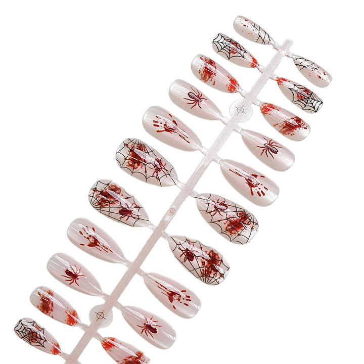 Halloween-Themed Press-On Nail Art Set Stornfield