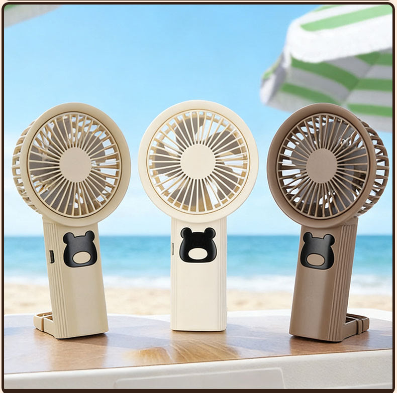 Cute Bear-Themed Handheld Fan Stornfield