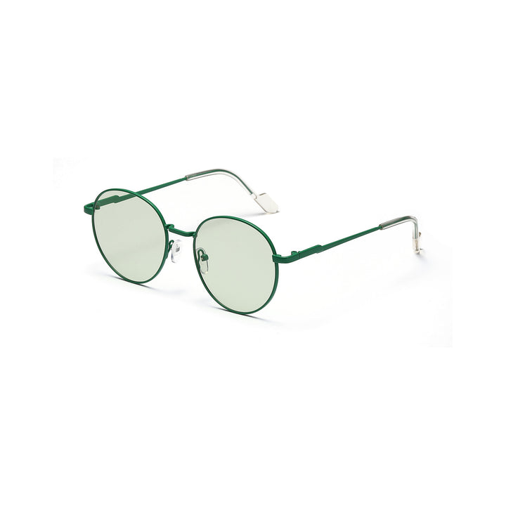 Women round sunglasses with luxurious metal frame and UV protection Stornfield