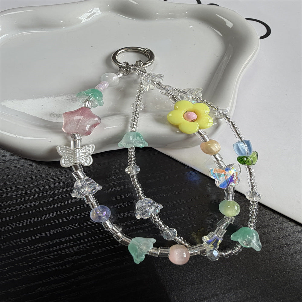 Whimsical Character Beaded Charm Keychain Stornfield