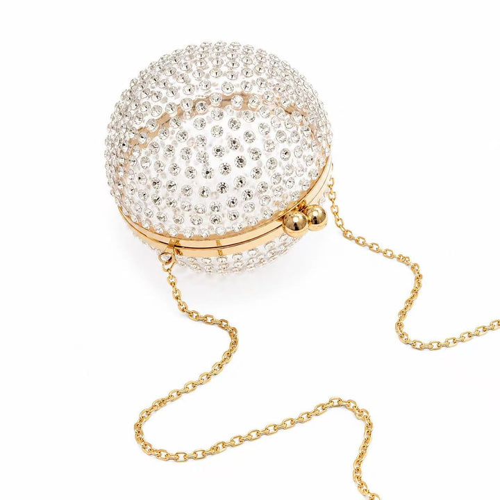 Glamorous Circular Acrylic Evening Purse