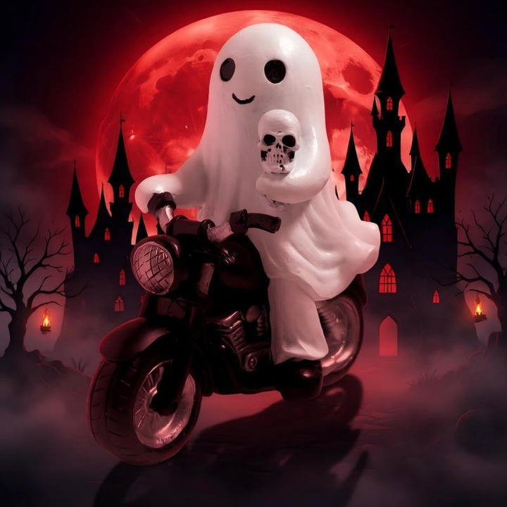 Creepy motorcycle figure Stornfield