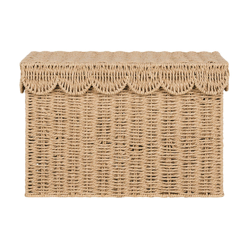 Decorative Woven Storage Chest with Lid Stornfield