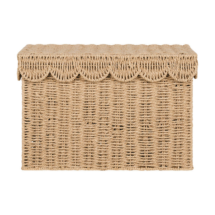 Decorative Woven Storage Chest with Lid Stornfield