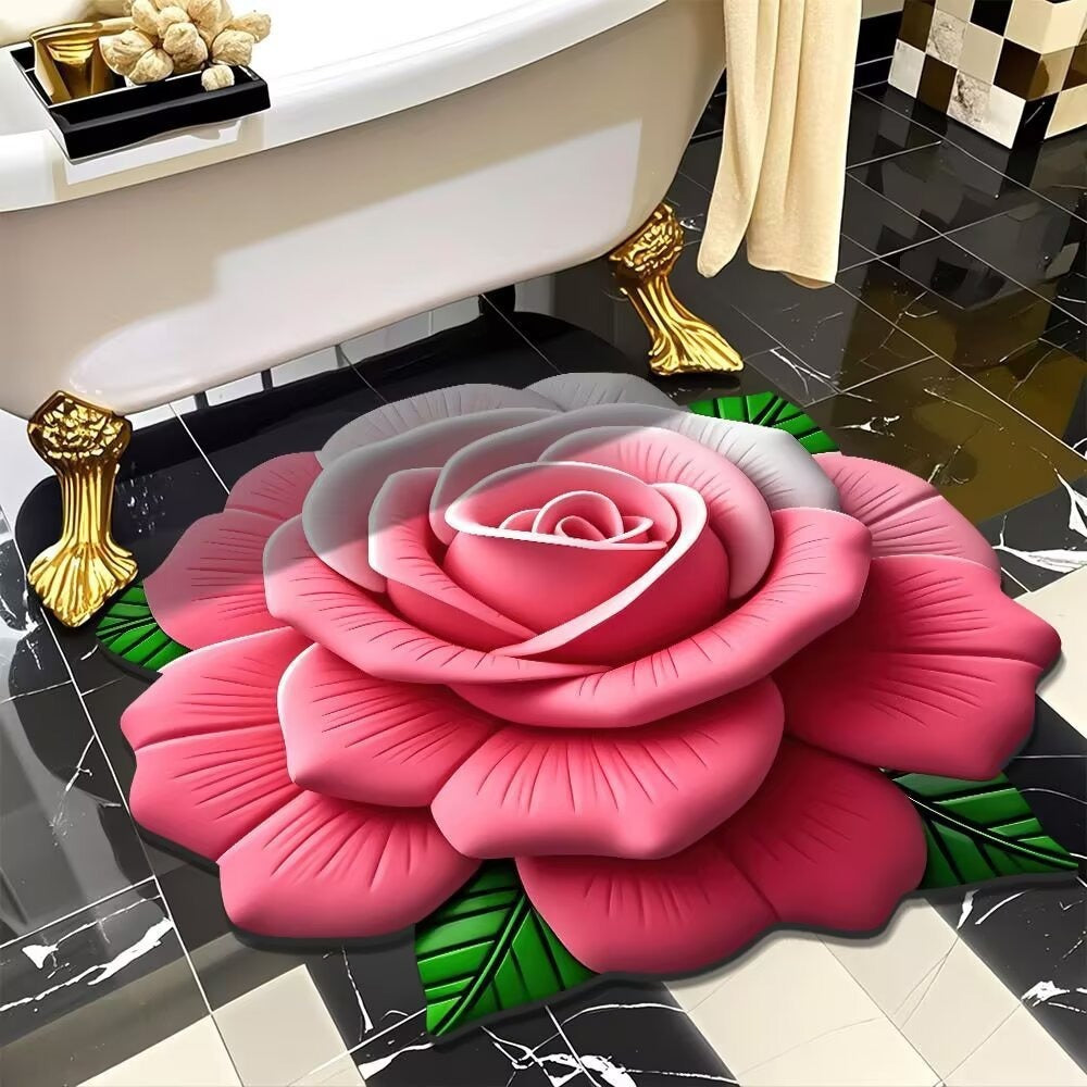 Floral-Themed 3D Area Rug Stornfield
