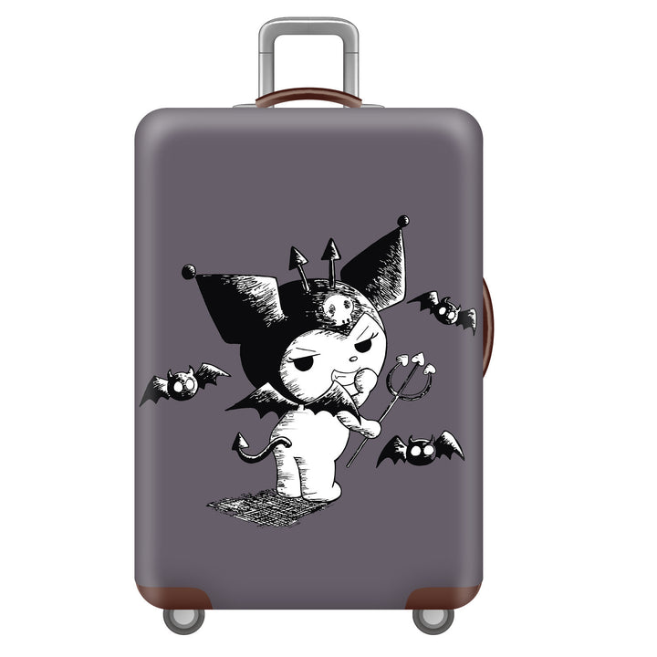 Unisex children's suitcase with reinforced hard shell, telescopic handle and Kuromi motif Stornfield