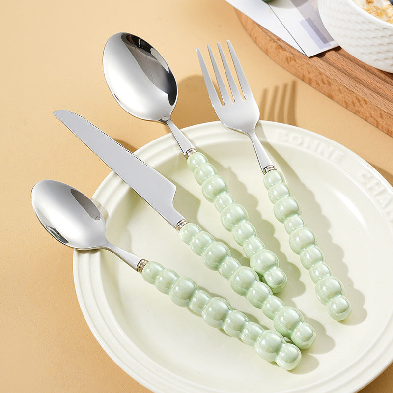 Elegant finger food fork with non-slip handle Stornfield
