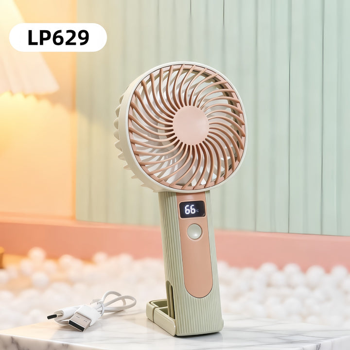 Ladies Portable Hand Fan with LED Display Stornfield