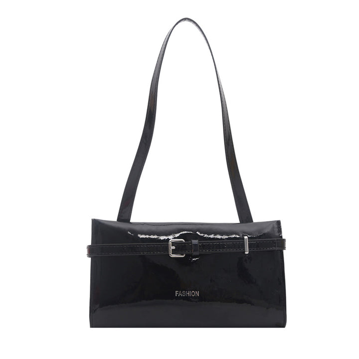 Elegant Patent Leather Handheld Clutch Bag