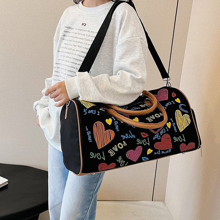 Graphic Print Travel Duffel Bag Stornfield