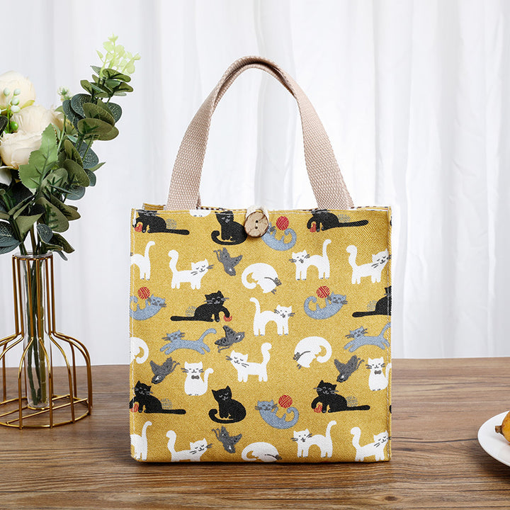 Cute Cat-Themed Storage Tote Stornfield