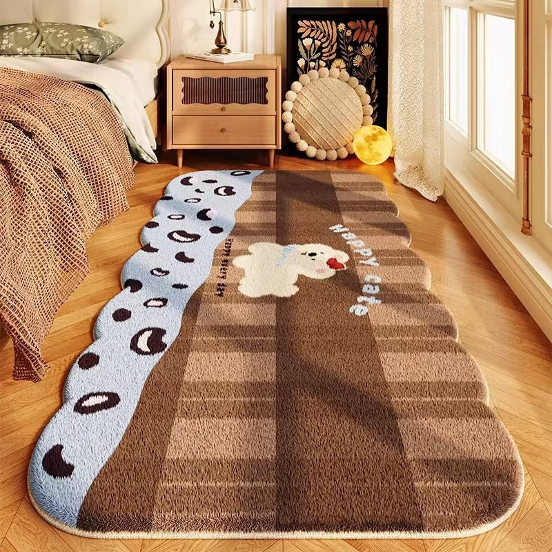 Cute Cartoon Dog-Themed Area Rug