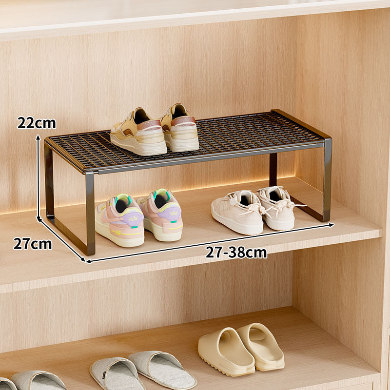 Adjustable Expandable Metal Shoe Shelf Organizer