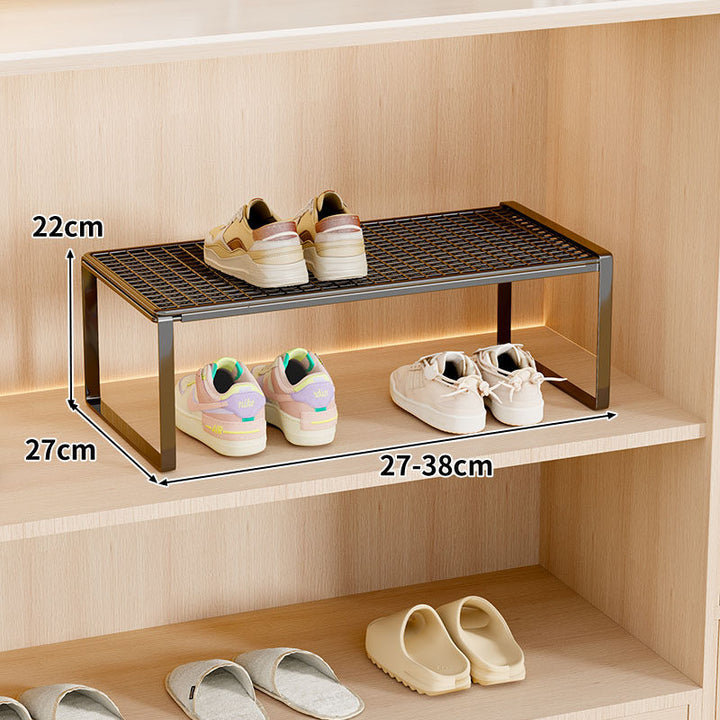 Adjustable Expandable Metal Shoe Shelf Organizer