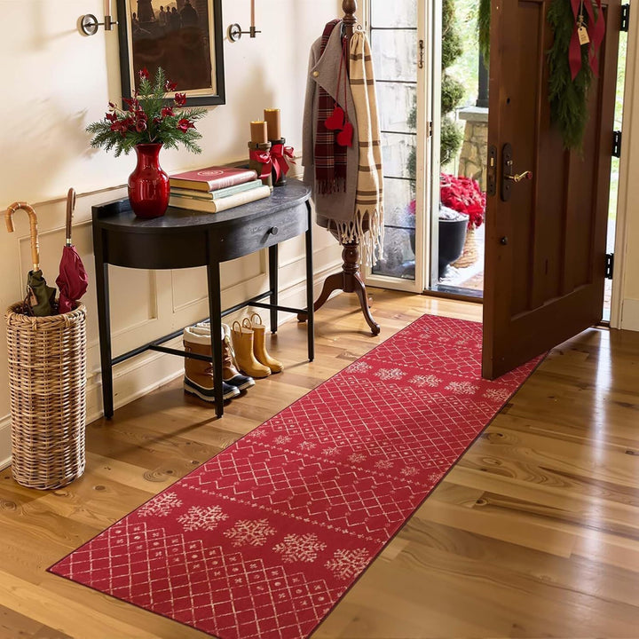 Christmas-Themed Kitchen Runner Mat for Floor