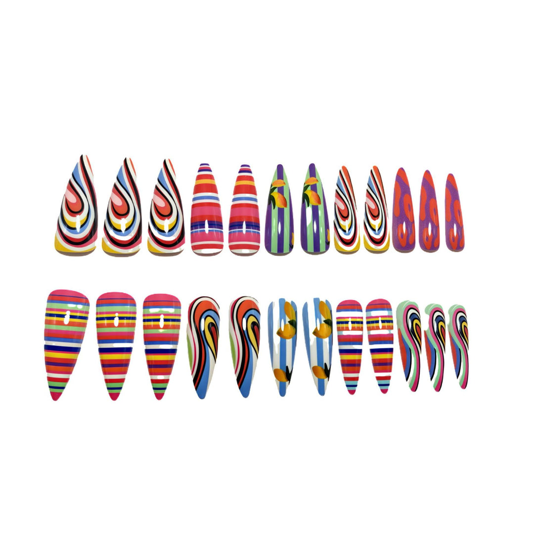 Creative Art Nails with Colorful Design Stornfield